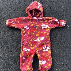 Patagonia Fleece Baby Bunting Size 3 Months